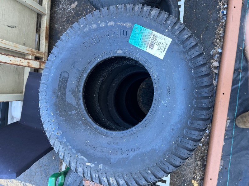 lot 622 image: HI-RUN LAWN & Garden Tire - 20 x 8.00-8 NHS