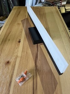 lot 79 image: Modern Sleek Designed LED Light - Matte Black - 3 x 24