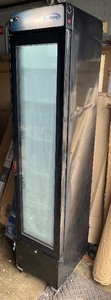 lot 46 image: Koolmore KM-MDF-17S 17 Slim Black Merchandiser Freezer, 6.5 cu. ft. Shipping Blemishes - Still in Great Working Condition - Exterior blemishes Retails $2283
