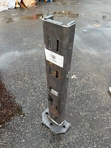 lot 9 image: Heavy Duty Steel Stock Piece - Unique - Heavy Duty Bracket or Great for a pipe door Protector 3