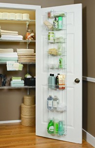 lot 55 image: ClosetMaid 8-Tier Fixed Mount Wall Rack