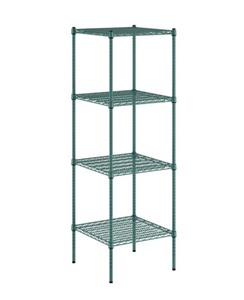 Regency 24" x 24" NSF Green Epoxy 4-Shelf Kit with 74" Posts - Unassembled *Retails $126*