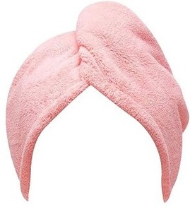 lot 5113049 image: Suizaomo 3 Pack Microfiber Hair Towel Wrap for Women,Super Absorbent Quick Dry Hair Turban for All Hair Types Anti Frizz, Large Hair Drying Towel Head Towel with Button(Blue, Pink, Khaki) - Retail $11