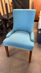 lot 117 image: Teal accent chair37 x 22 x 20 in