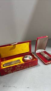 lot 1031 image: Chinese Chop Seal Stone Set with Decorative Boxes