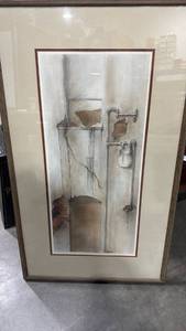 lot 1069 image: Framed signed wall decor 40x24