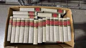 lot 1091 image: Complete Set of Grey Cloth Bound Classic Literature Books