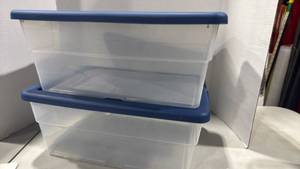 lot 1123 image: Sterilite 16 qt storage boxes