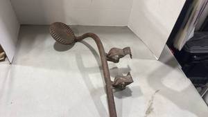 lot 2042 image: antique cast iron buggy or carriage step 19 inches long