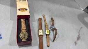 lot 2052 image: Fossil sundial watch and other watches