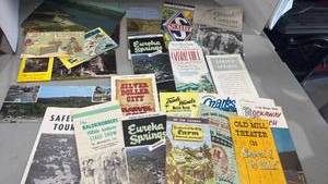 lot 2069 image: Old travel brochures, post cards and more