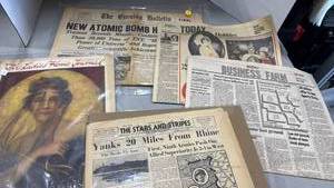 lot 2102 image: Historical Newspaper Collection 1940s-1980s and more