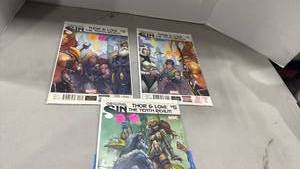 lot 2133 image: Thor & Loki The Tenth Realm Comics Set #1,2&5