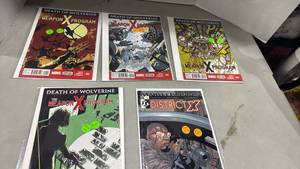 lot 2134 image: Marvel Death of Wolverine Weapon X Program #1-4 and District X Comic