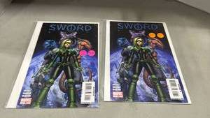 lot 2138 image: SWORD Marvel Comic Direct Edition