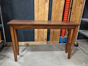 lot 3002 image: Wooden Entry Table.  Approximately 30 x 48 x 12