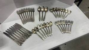 lot 3115 image: National Silver Company flatware 42 pieces