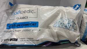 lot 3165 image: Bodipedic Classics Custom Comfort Memory Foam Pillow