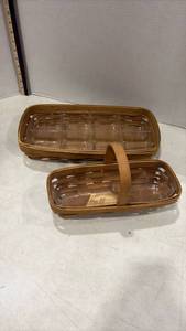 lot 4051 image: Longaberger Bread Baskets with Protectors