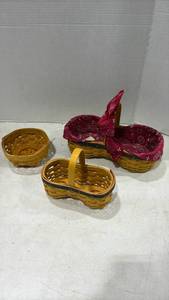 lot 4071 image: Longaberger Handwoven Baskets Set
