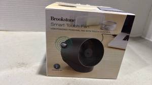 lot 5017 image: Brookstone Smart Touch USB Desk Fan