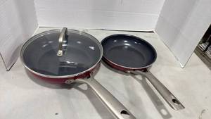 lot 5031 image: Red volcano non stick pans