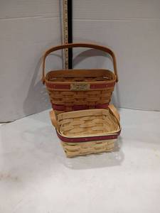 lot 4079 image: Longaberger Baskets.  Holiday Memory Basket and More