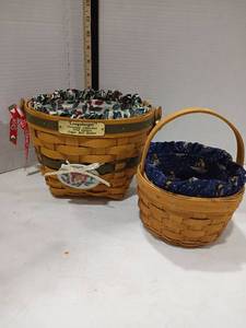 lot 4082 image: Longaberger Christmas Collection 1994 Jingle Bell Basket and More