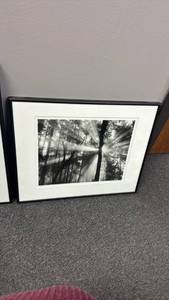 lot 3210 image: Framed pencil signed and numbered wall decor 16x20