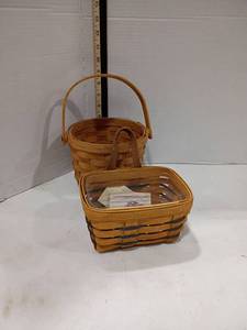 lot 4096 image: Longaberger Baskets.  1990 and 1995