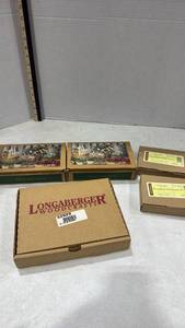 lot 4138 image: Longaberger Woven Traditions Wooden Spreader, herb marker and seeds and lid
