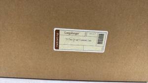 lot 4140 image: Longaberger One Quart Canning Jars - set of 3