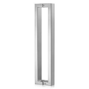 lot 3070 image: TOGU TG-R3825 450mm18 inches Solid Standoffs Heavy-Duty Stainless Steel 304 Back to Back Push Pull Door Handle for Solid Wood, Timber, Glass, and Metal Doors, Mirror Polished Chrome Finish