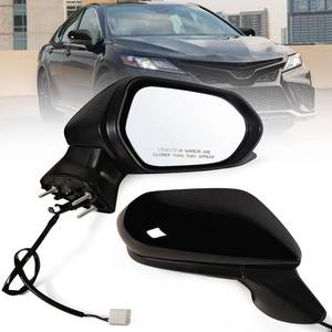 lot 3074 image: Lqito Right Passenger side Mirror Fits 2018-2024 Toyota Camry with Power Glass without Heated without turn signals without Blind Spot Match Black Replace 8791006800(3Pins)