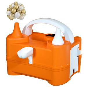 lot 4185 image: Balloon Pump Valentines Day Decor - Electric Balloon Pump for Party Decorations, Portable Dual Nozzle Balloon Inflator for Balloon Arch Kit
