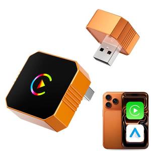 lot 4193 image: Aimoon Mini Wireless CarPlay Adapter for Apple iPhone �� Android Auto, Wired to Wireless Car Play Adapter Plug & Play Compatible with After 2016 Cars Satellite Radio
