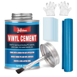 lot 4194 image: Vinyl Cement, Vinyl Glue for Inflatables, Waterproof Adhesive, High Strength PVC Cement for a Variety of Pool Liners, Tarps, Hot Tubs, Air Mattresses (4.4 oz.)