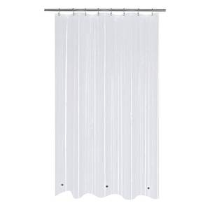 lot 4196 image: Mrs Awesome PEVA Shower Curtain Liners with 3 Magnets, Water Proof 54 inch Plastic Shower Liner for Bathroom or Shower Stall, Clear, 54x72