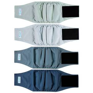 lot 4238 image: Paw Legend Washable Dogs Diapers Male Dog Belly Bands for Male Dogs Diapers Reusable Puppy & Doggie Diapers Male (4 Pack, X-Large)