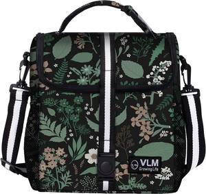 lot 4249 image: VLM Lunch Box for Women, Insulated Lunch Bag Women with Adjustable Shoulder Strap, Cute Lunch Tote Bag for Work,Picnic,Camping (Green Floral, Small)