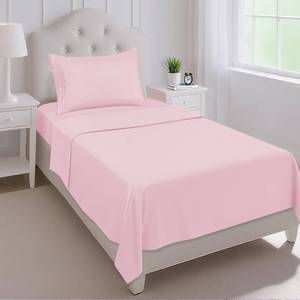 lot 4268 image: Mejoroom Twin Sheet Set - Hotel Collection Twin Sheets - Bedding Sheets & Pillowcases with Deep Pocket Fitted Sheet, Breathable, Wrinkle & Fade Resistant - 3 Piece(Blush Pink)