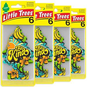 lot 4273 image: LITTLE TREES Car Air Freshener  Hanging Tree Provides Long Lasting Scent for Auto and Home  24 Air Fresheners Be Kind