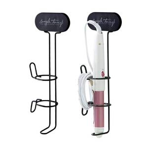 lot 4274 image: Hair Tool Organizer, Bathroom Hair Dryer Holder Wall Mounted Hair Straightener Hanging Rack Hair Styling Tool Storage Organizer Stick Stand for Flat Irons, Curling Wands, Hair Straighteners, Combs