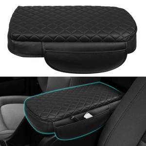 lot 4289 image: OKLSG Center Console Cover for 2015-2022 Chevrolet Colorado GMC Canyon Armrest Cover Colorado Console Lid Protector 2021 Colorado Interior Accessories (Smooth Leather)