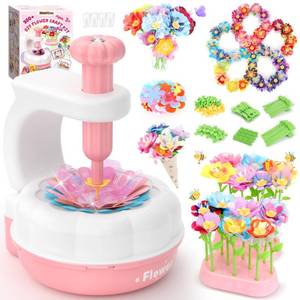 lot 11590 image: GirlsHome 300PCS Fabric Flower Bouquets Toys, 2026 Upgrade DIY Flower Making Kit for Kids, Arts and Crafts for Kids, Reusable STEM Educational Preschool Toy, Birthday Gifts for 4 5 6 7 8 Years Old