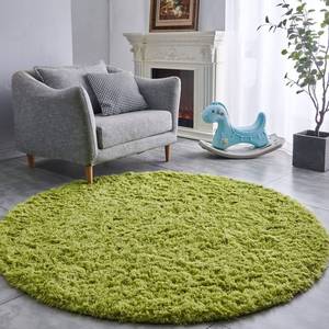 lot 11599 image: FJZFING Grass Green Round Rug Ultra-Soft Plush Modern 4x4 Circle Area Rug for Kids Bedroom, Fluffy Shag Circular Rug for Nursery Room, Cute Grass Green Carpet for Teens Room