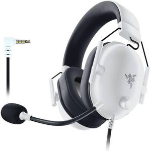 lot 11604 image: Razer BlackShark V2 X Gaming Headset 7.1 Surround Sound - 50mm Drivers - Memory Foam Cushion - for PC, Mac, PS4, PS5, Switch - 3.5mm Audio Jack - White