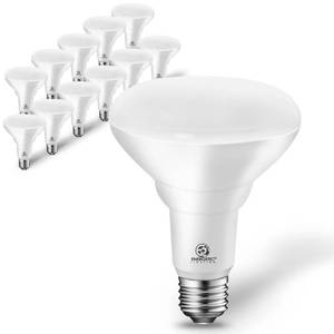 lot 11638 image: Energetic 12-Pack BR30 Dimmable Indoor LED Flood Light Bulb, 11W75W, 5000K Daylight, 900LM, Ceiling Light Bulb for Cans, CRI85