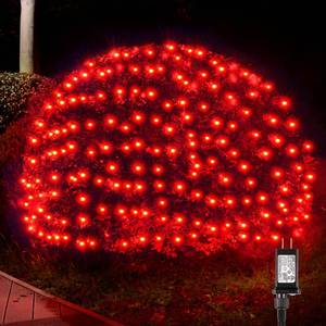 lot 12128 image: BlcTec Outdoor Christmas Lights 200 LED 8.4ft x 5.2ft Christmas Net Lights with 8 Modes, UL Certified, Timer, Connectable, Waterproof for Trees, Bushes, Shrub, Yard Outdoor Holiday Decorations, Red