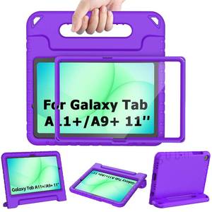 lot 12150 image: AVAWO Shockproof Kids Case for Samsung Galaxy Tab A11 PlusA9 Plus 11 inch with Built-in Screen Protector,Purple